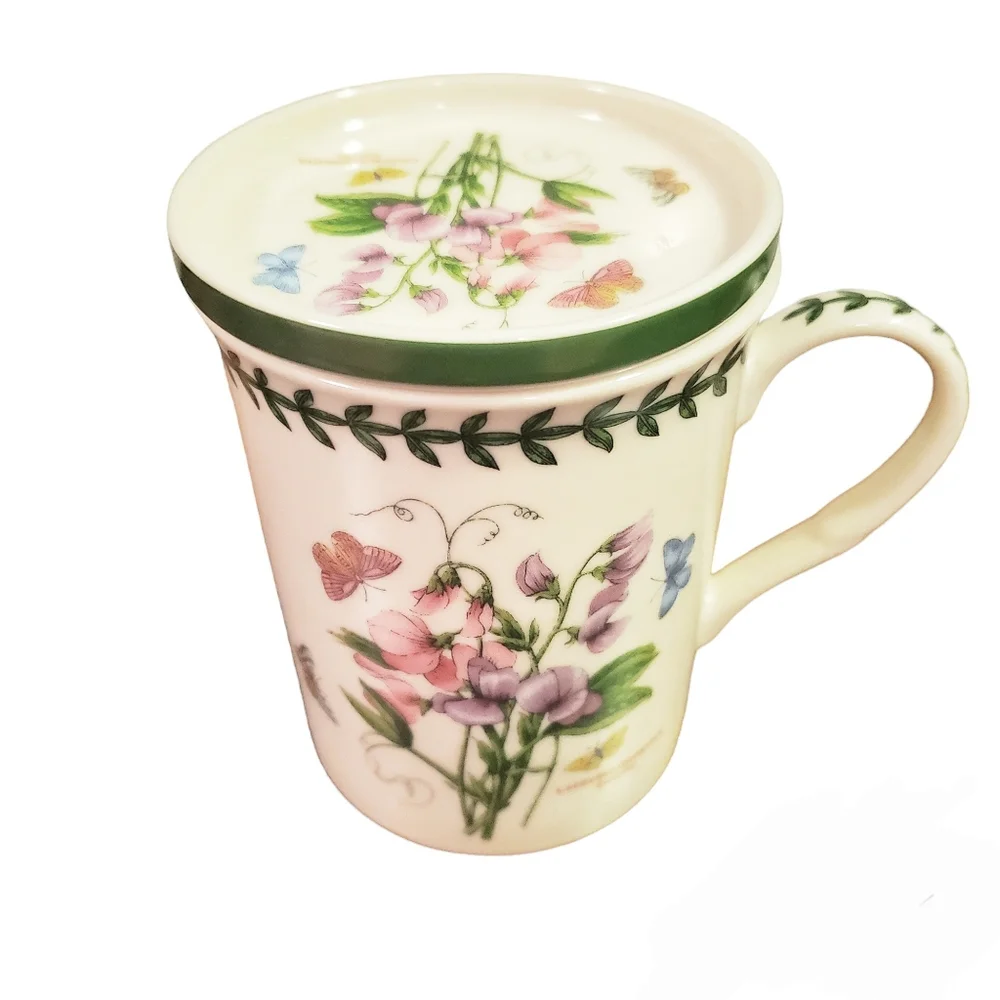 Portmeiron Botanic Garden Sweet Pea Mug & Coaster Set